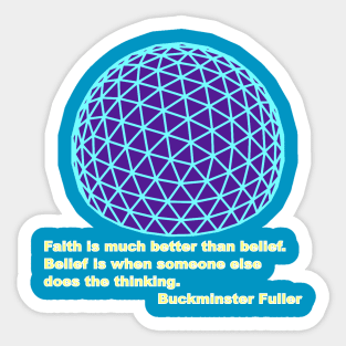 Bucky on Faith Sticker